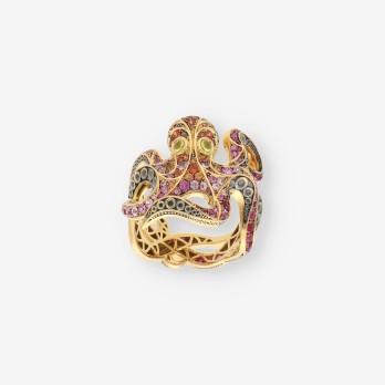 Anillo Pulpo p.colores y oro MOUSSON