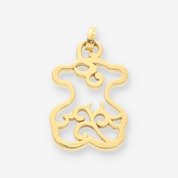 Colgante oso calado oro TOUS