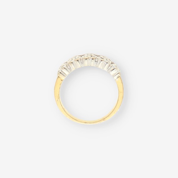 1/2 Alianza oro/oro blanco y bri TOUS