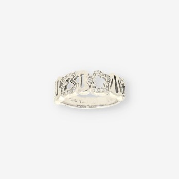 Anillo oro bl. brillantes TOUS