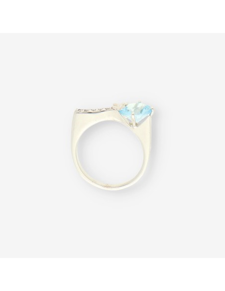Anillo oro bl. topacio TOUS
