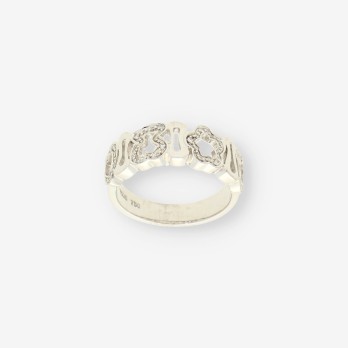 Anillo oro blanco y bri TOUS 2