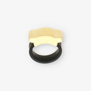 Anillo caucho y oro TOUS 2
