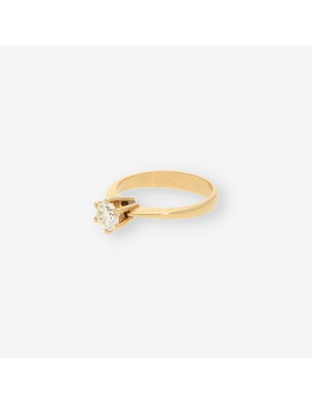 Anillo oro y bri aprox. 0.50 Qt