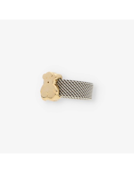 Anillo Tous en acero y oro 18kt