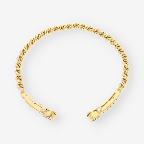 Esclava oro zafiro y brillantes