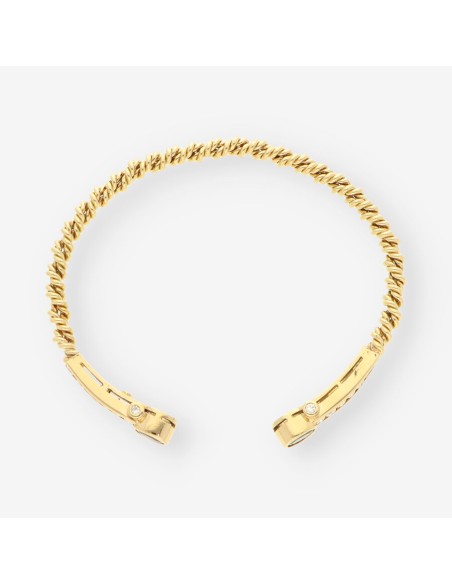 Esclava oro zafiro y brillantes