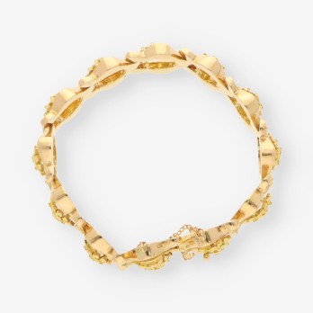 Pulsera oro aÃ±os 60 2