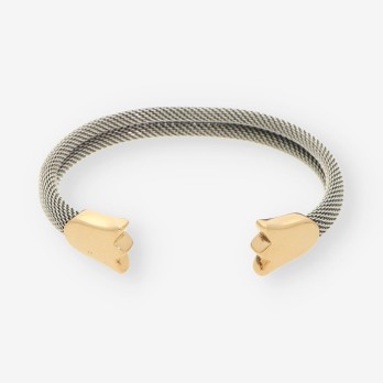 Esclava tulipÃ¡n acero y oro TOUS