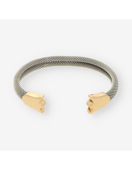 Esclava tulipÃ¡n acero y oro TOUS