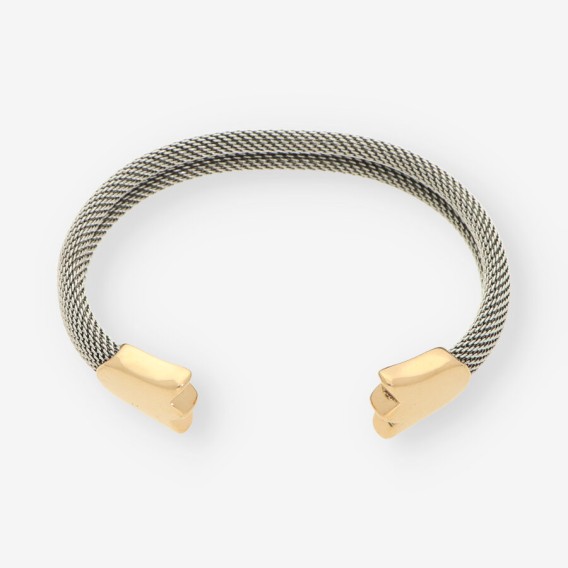 Esclava tulipÃ¡n acero y oro TOUS