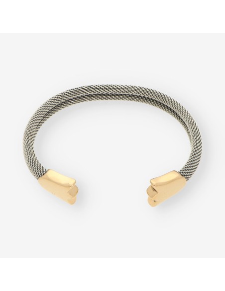 Esclava tulipÃ¡n acero y oro TOUS