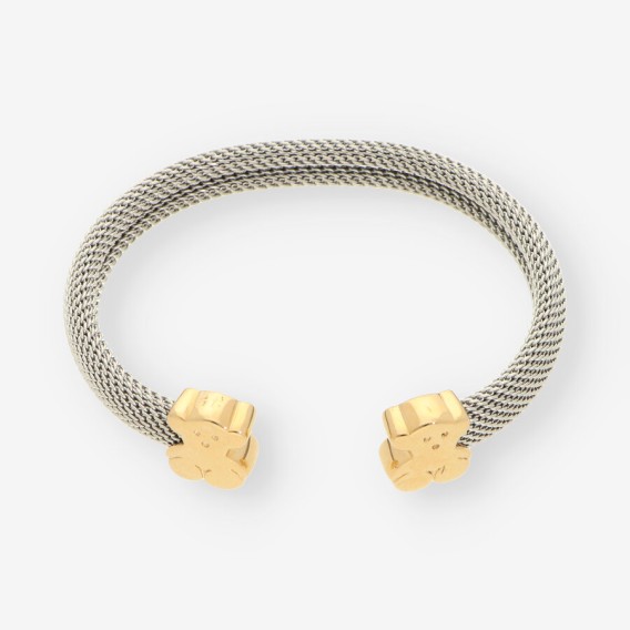 Esclava acero y oro oso TOUS