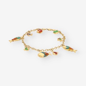Pulsera peces oro 2