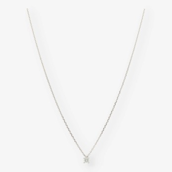 Colgante en oro blanco 18kt con brillante NUEVO