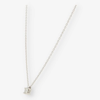 Colgante en oro blanco 18kt con brillante NUEVO 2