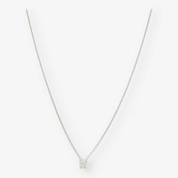 Colgante en oro blanco 18kt con brillante NUEVO