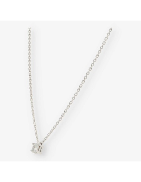 Colgante en oro blanco 18kt con brillante NUEVO