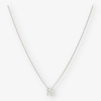 Colgante en oro blanco 18kt con brillante NUEVO 2