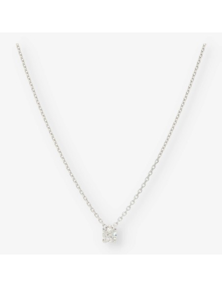 Colgante en oro blanco 18kt con brillante NUEVO