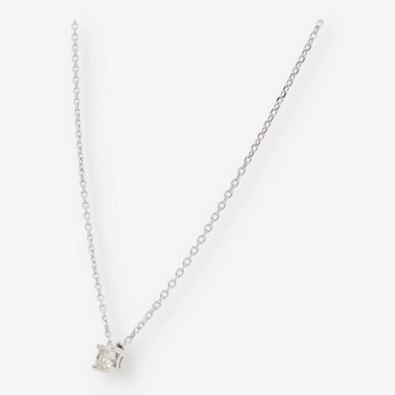 Gargantilla oro bl. y bri aprox. 0,45 Qt