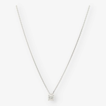 Colgante en oro blanco 18kt con brillante NUEVO
