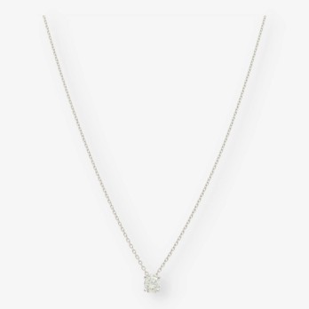 Colgante en oro blanco 18kt con brillante NUEVO