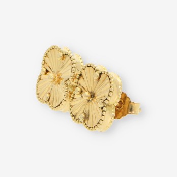 Pendientes Trebol oro 2