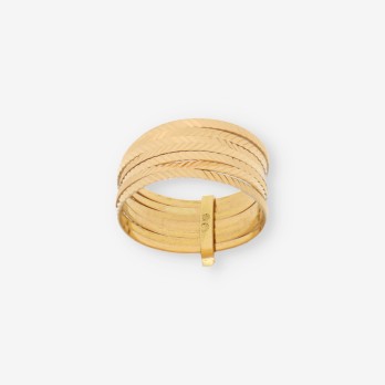 Anillo semanario en oro 18kt 2
