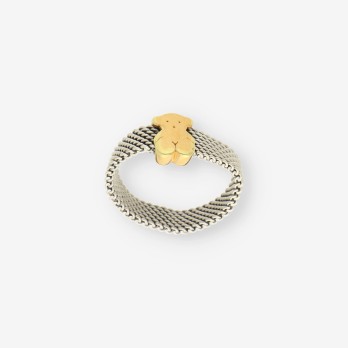 Anillo acero y oro TOUS 2
