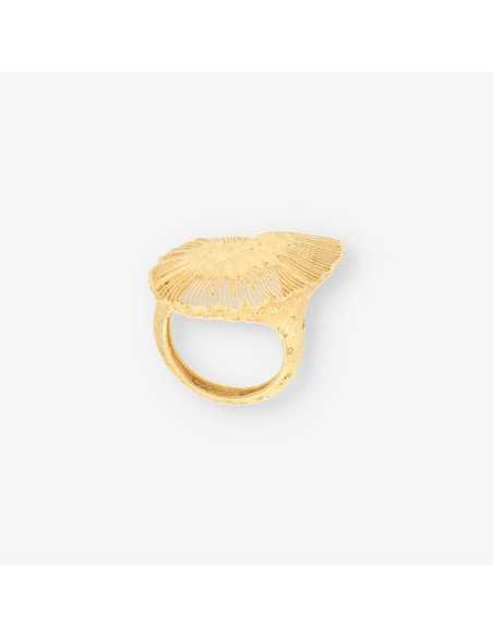 Anillo filigrana oro forma concha