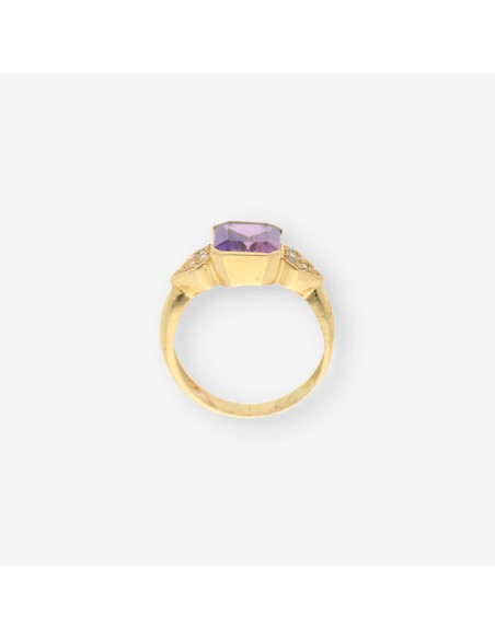 Anillo p. lila y oro