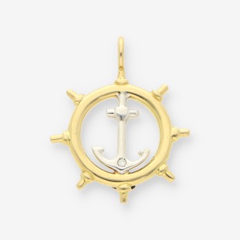 Colgante timÃ³n oro