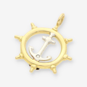 Colgante timÃ³n oro 2