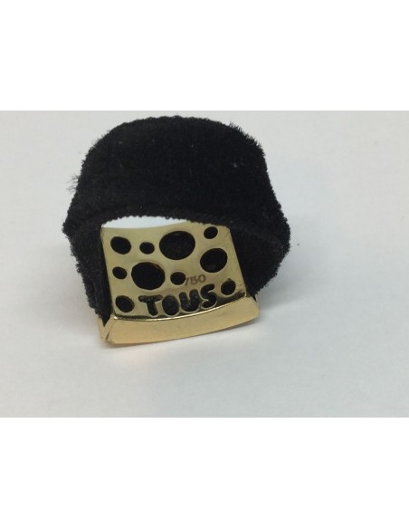 Sortija Tous en terciopelo y oro