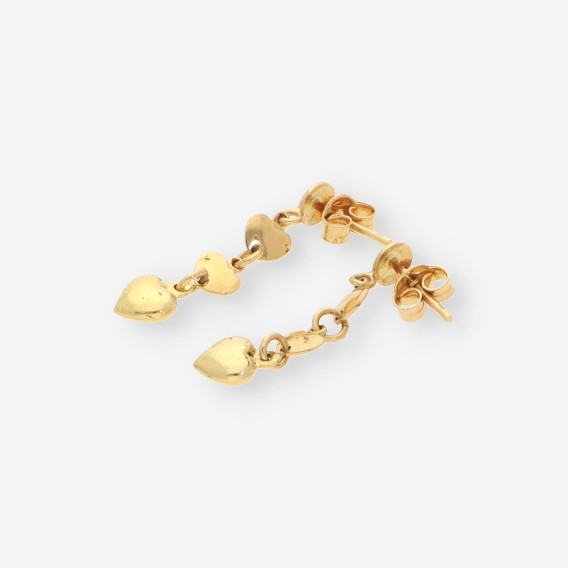 Pendientes oro corazÃ³n