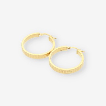 Pendientes aro aro dibujo Versace 2