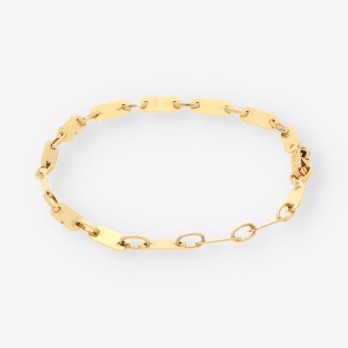 Pulsera plaquitas oro
