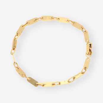 Pulsera plaquitas oro 2