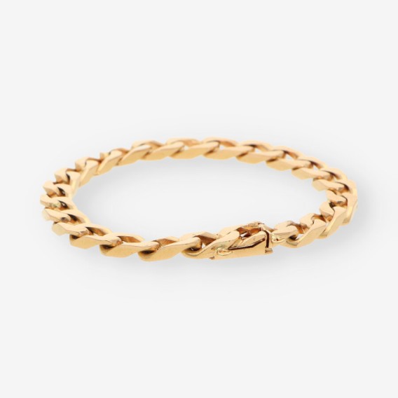 Pulsera oro barbada