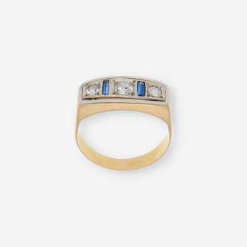 Anillo en oro 18kt con brillantes 2