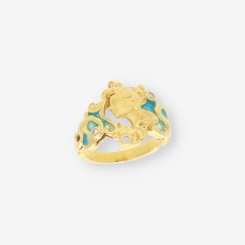 Anillo mujer oro y brillantes 2