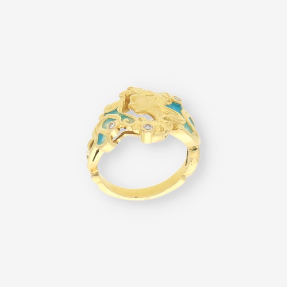 Anillo mujer oro y brillantes