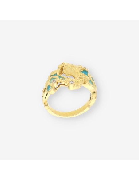 Anillo mujer oro y brillantes