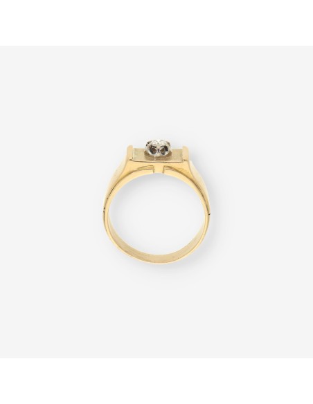 Anillo oro y brillantes