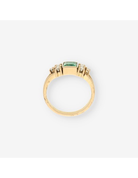 Anillo Esmeralda oro y brillantes