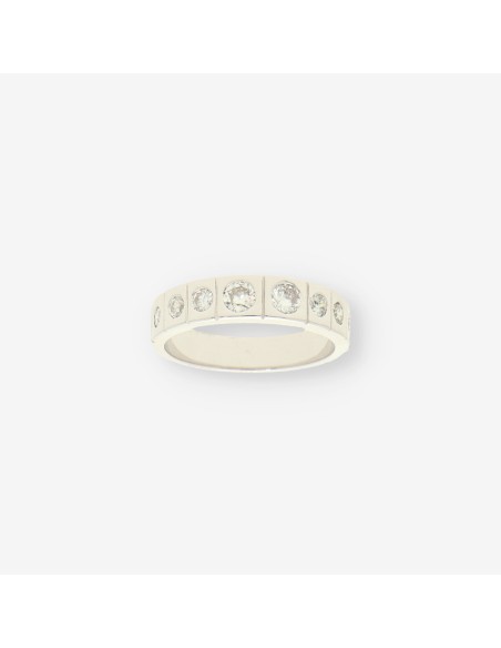 1/2  alianza oro bl. y brillantes