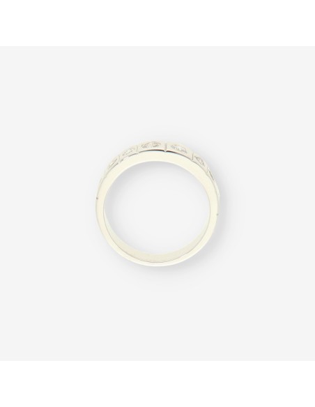 1/2  alianza oro bl. y brillantes