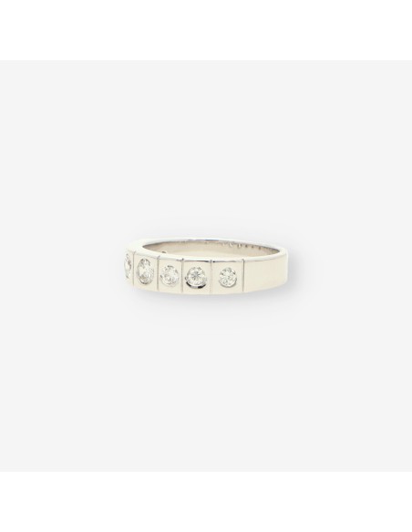 1/2  alianza oro bl. y brillantes