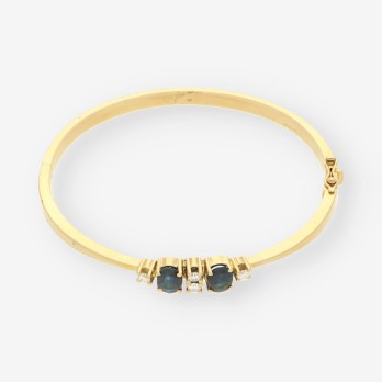 Esclava zafiro oro y brillantes